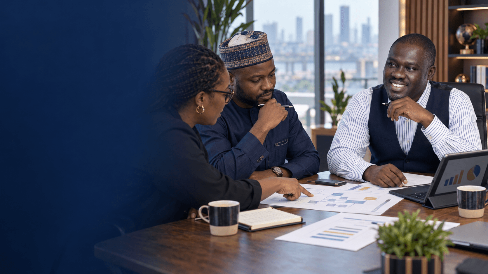Ayodeji Peter Falope working with Nigerian business owners in a RevenStrat strategy session